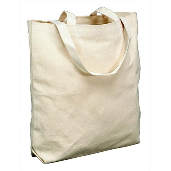 School Smart School Smart 086505 Canvas Large Heavy Duty Washable Tote Bag; 16 x 17 x 3.25 In. - Natural 86505